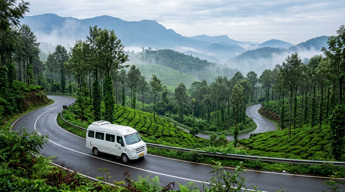 Bangalore to Chikmagalur Force Urbania rental