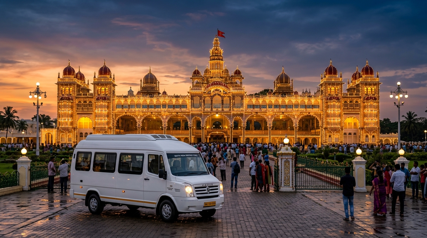 Bangalore to Hampi (Vijayanagara) Force Urbania rental