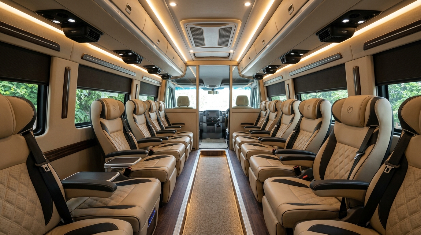 10-Seater Force Urbania (Luxury Short Wheelbase) Bangalore rental